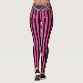 roze zwarte lange leggings (Achterkant)