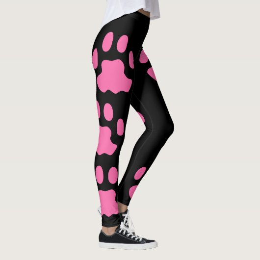 Roze zwarte Leggings (Rechts)