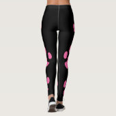 Roze zwarte Leggings (Achterkant)