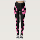 Roze zwarte Leggings (Voorkant)