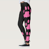 Roze zwarte Leggings (Links)