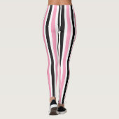 Roze/zwarte Leggings voor vrouwen (Achterkant)