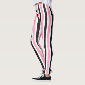 Roze/zwarte Leggings voor vrouwen (Links)
