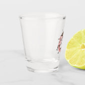 Roze Zwarte Lieveheersbeestje Shot Glas (Links)