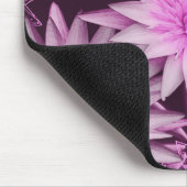 Roze zwarte lilly muismat (Hoek)