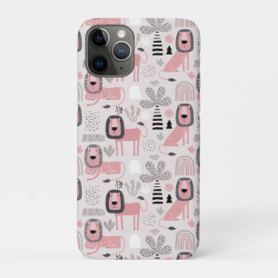 Roze zwarte luiers Boho Rainbows Case-Mate iPhone Case