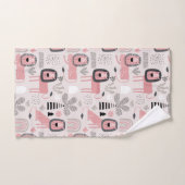 Roze zwarte luiers Boho Rainbows Modern Bad Handdoek (Handdoek)