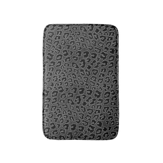 Roze zwarte luipaard afdrukken badmat (Voorkant Verticaal)