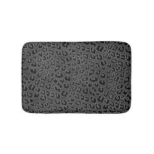 Roze zwarte luipaard afdrukken badmat