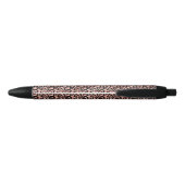 Roze zwarte luipaard afdrukken inkt pen (Achterkant)