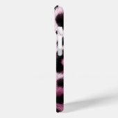 Roze & Zwarte Luipaard Bont Dierenprint Stippen Case-Mate iPhone Case (Achterkant / Links)