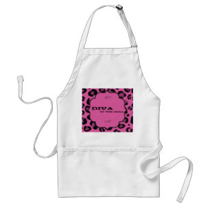 Roze Zwarte Luipaard Cheetah Print Dier Schort