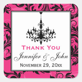 Roze zwarte luzerne Sticker met schuifwiel