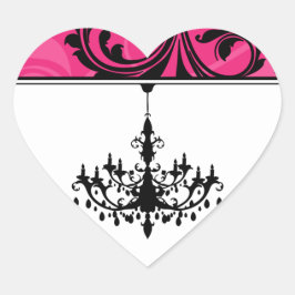 Roze zwarte luzerne Sticker met schuifwiel