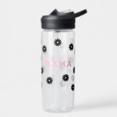 Roze & Zwarte Madelief Mama Waterfles (Links)