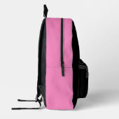 Roze zwarte meisjes tiener volleybal team kleuren bedrukte rugzak (Links)