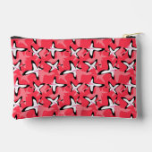 Roze zwarte moderne abstracte bloemen etui (Achterkant)