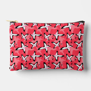 Roze zwarte moderne abstracte bloemen etui