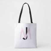 Roze & Zwarte Monogram Tas (Voorkant)