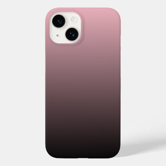 Roze Zwarte Ombre Achtergrond Case-Mate iPhone Case (Achterkant)