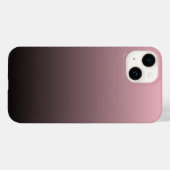 Roze Zwarte Ombre Achtergrond Case-Mate iPhone Case (Achterkant (horizontaal))