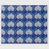 Roze zwarte orchidee cadeaupapier (Vlak)