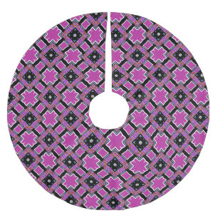 Roze & Zwarte patroon Kerstboom Rok