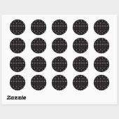 Roze & Zwarte Pijlen Wild ONE Meisjes Verjaardagsf Ronde Sticker (Vel)