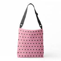 Roze Zwarte Polka Dots