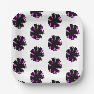 Roze Zwarte Pom Papieren Bord