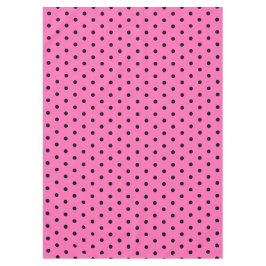  roze zwarte pooldots tafelkleed