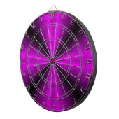 Roze Zwarte Regenboog in Elephant Skin Leather Opt Dartbord (Voorkant Rechts)