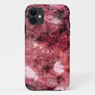 Roze zwarte rooge abstracte verfborstel moderne ku Case-Mate iPhone case