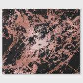 Roze zwarte roze goudkleurige zwarte vlekvormig me cadeaupapier (Vlak)