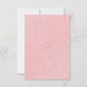 Roze Zwarte Script Typografie Bruidsdouche Bedankkaart (Achterkant)