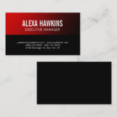 Roze zwarte, stijlvolle, stijlvolle, moderne, prof visitekaartje (Voorkant / Achterkant)