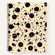 Roze & Zwarte Stip Glam Patroon