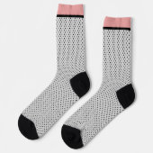 Roze zwarte stip sokken (Links)