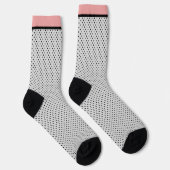 Roze zwarte stip sokken (Rechts)