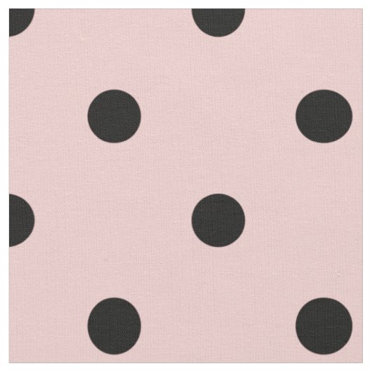 Roze zwarte stip stof (Close Up)