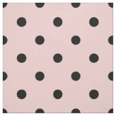 Roze zwarte stip stof (Swatch)