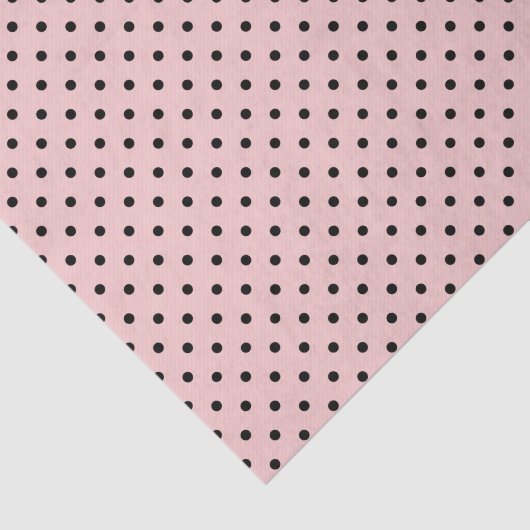 Roze zwarte stip tissuepapier (Detail)