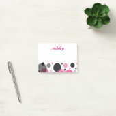 Roze Zwarte Stippen Post-it® Notes (Kantoor)