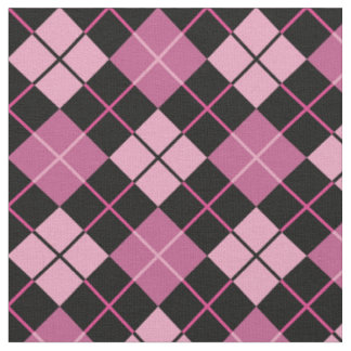 Roze & Zwarte Stof Argyle