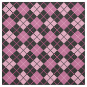 Roze & Zwarte Stof Argyle (Swatch)