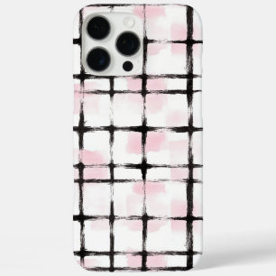 Roze Zwarte Strepen   iPhone 16 Pro Max Hoesje