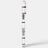 Roze Zwarte Strepen Case-Mate iPhone Case (Achterkant / Rechts)
