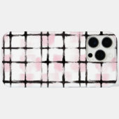 Roze Zwarte Strepen Case-Mate iPhone Case (Achterkant (horizontaal))