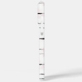 Roze Zwarte Strepen Case-Mate iPhone Case (Achterkant / Links)