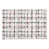 Roze Zwarte Strepen   Kussensloop (Voorkant-Rechts)